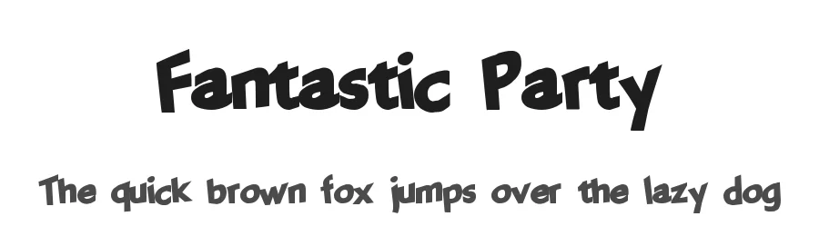 Fantastic Party by Xerographer Fonts — Decorative Font
