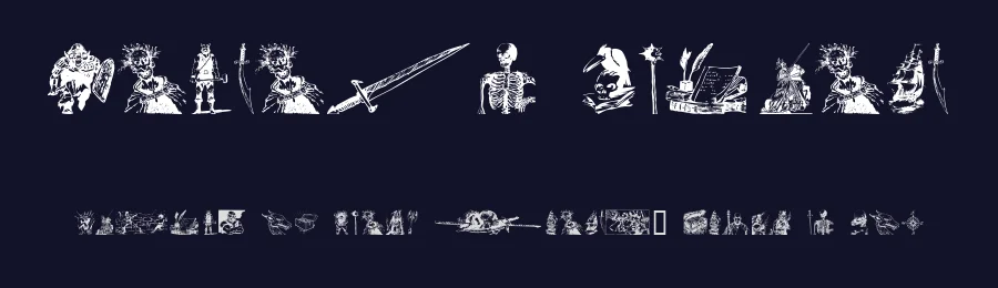 Fantasy Clipart by GemFonts / Typotheticals — Dingbats Font — thumbnail 2