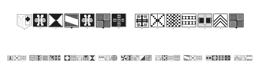 Fantasy Shields by Scratch — Dingbats Font