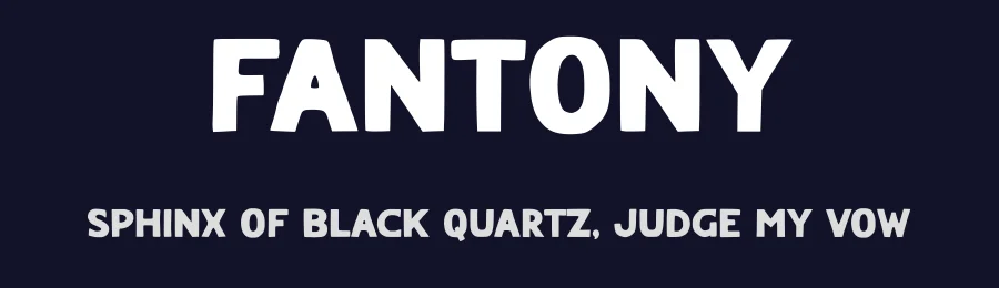 Fantony by RBCS Studio — Decorative Font — thumbnail 2