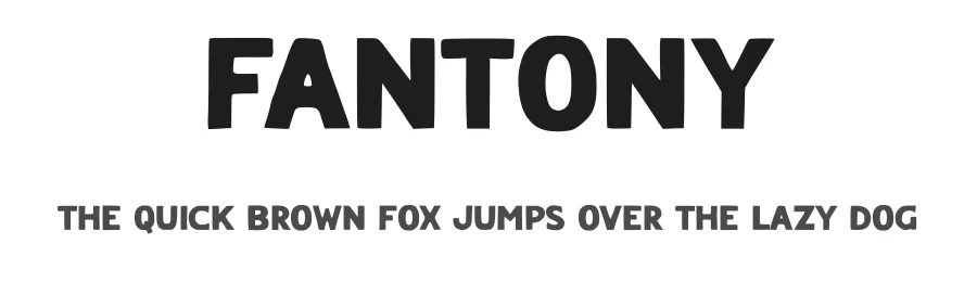 Fantony by RBCS Studio β Decorative Font