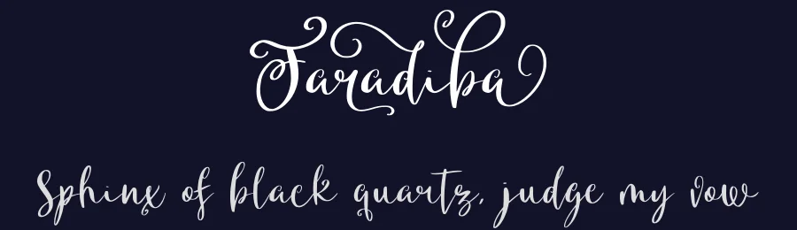 Faradiba by Abo Daniel Studio — Script Handwritten Font — thumbnail 2