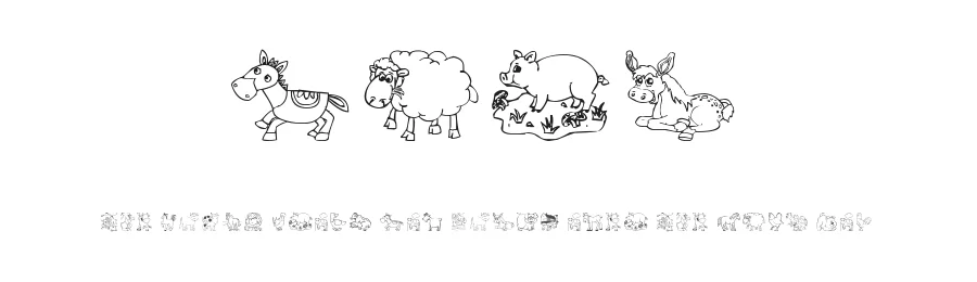 Farm by Ding Bang — Dingbats Font