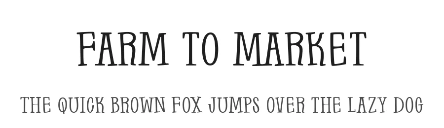 Farm to Market by Brittney Murphy Design β Decorative Font