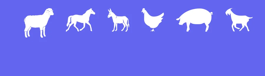 Farm & Wild Animals by CSP Backgrounds — Dingbats Font — thumbnail 3