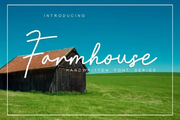 Farmhouse Font by Pidco.art by Pidco.art — Script Handwritten Font