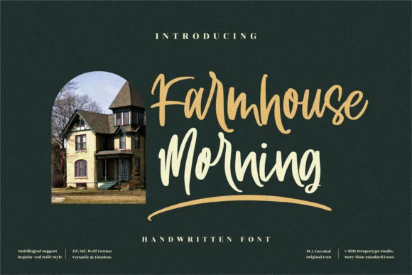Farmhouse Morning Font by Perspectype — Script Handwritten Font