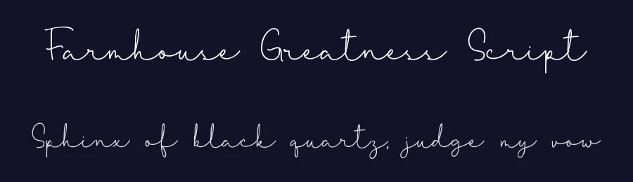 Farmhouse Greatness Script by Qwrtype Foundry — Script Handwritten Font — thumbnail 2