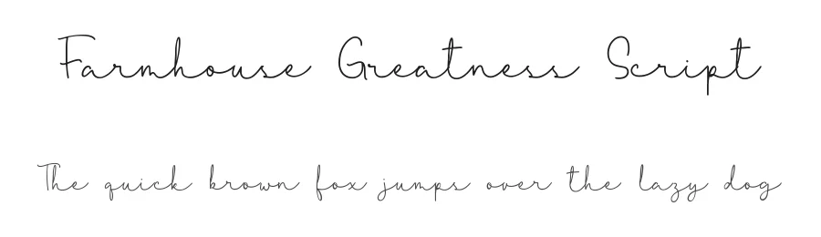 Farmhouse Greatness Script