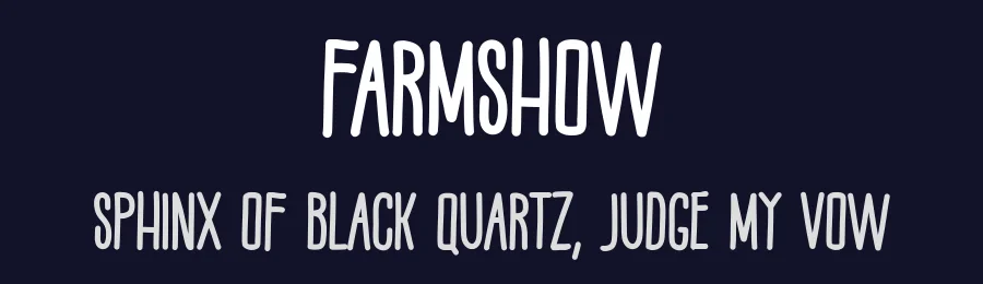 Farmshow by Khurasan — Decorative Font — thumbnail 2