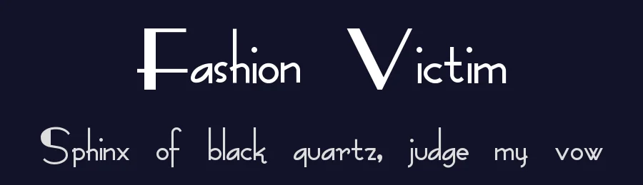 Fashion Victim by Nick's Fonts — Decorative Font — thumbnail 2