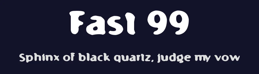 Fast 99 by .ttf — Decorative Font — thumbnail 2