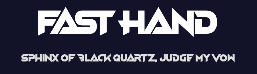 Fast Hand by Chequered Ink — Display Font — thumbnail 2