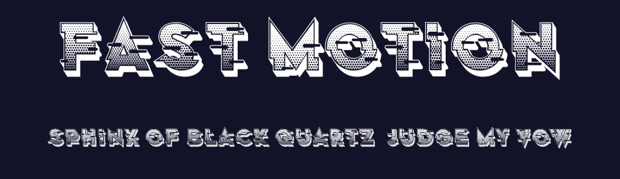 Fast Motion by Vladimir Nikolic — Decorative Font — thumbnail 2