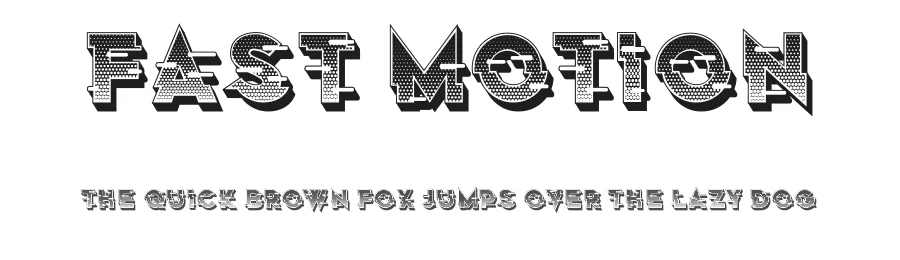 Fast Motion by Vladimir Nikolic β Decorative Font