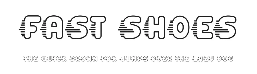 Fast Shoes by dcoxy - Greg Medina — Decorative Font