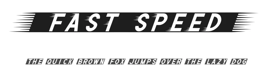 Fast Speed by Noah Type β Decorative Font