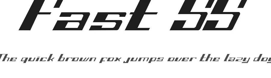 Fast SS by Martin Mazzon β Display Font