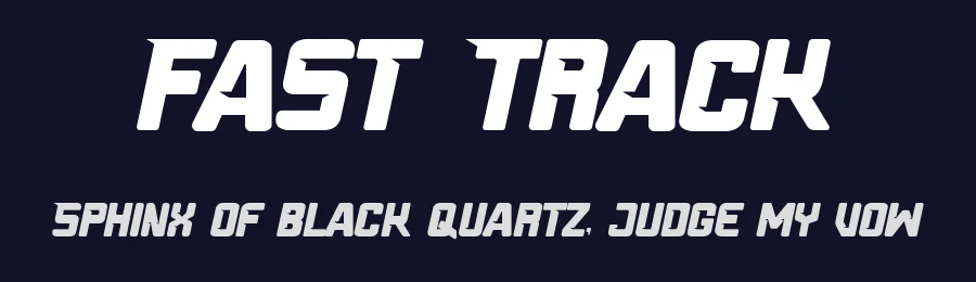 Fast Track by Tokopress — Display Font — thumbnail 2