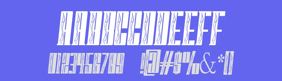 Fast Block Flames by Jeff Bensch — Decorative Font — thumbnail 3