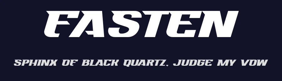 Fasten by Gassstype — Display Font — thumbnail 2