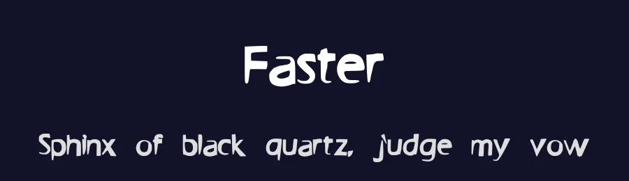 Faster by Leonard Posavec - LeoSupply.co — Decorative Font — thumbnail 2