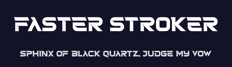 Faster Stroker by Storytype Studio — Display Font — thumbnail 2