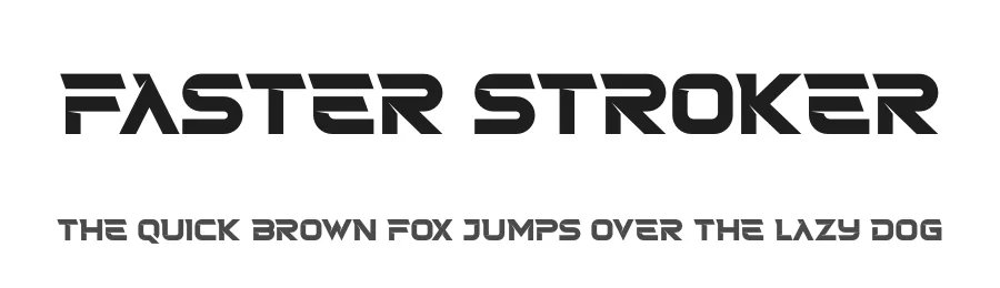 Faster Stroker by Storytype Studio — Display Font