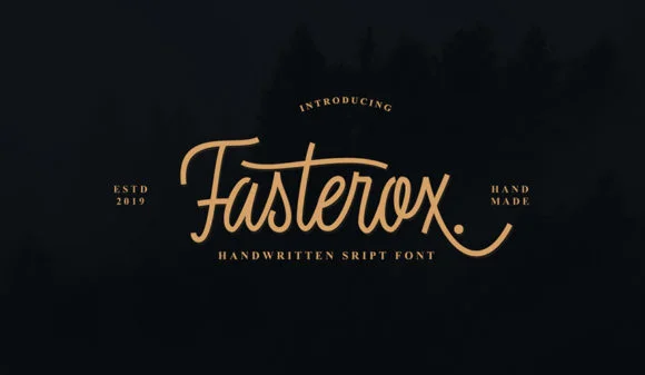 Fasterox Font by Amarlettering — Script Handwritten Font
