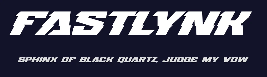 Fastlynk by Gassstype — Display Font — thumbnail 2