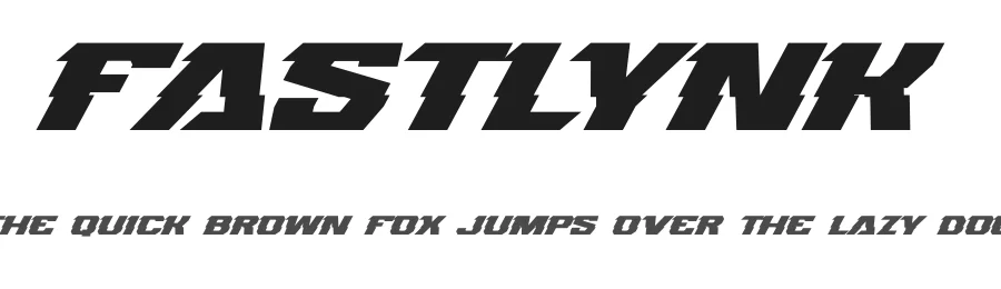 Fastlynk by Gassstype — Display Font