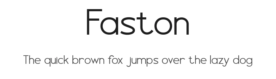 Faston by Achmad Yani β Sans Serif Font