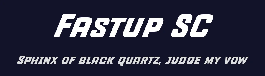 Fastup SC by deFharo — Sans Serif Font — thumbnail 2