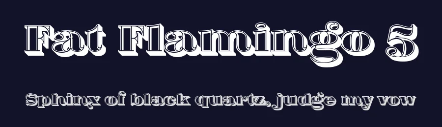 Fat Flamingo 5 by Levi Szekeres — Serif Font — thumbnail 2