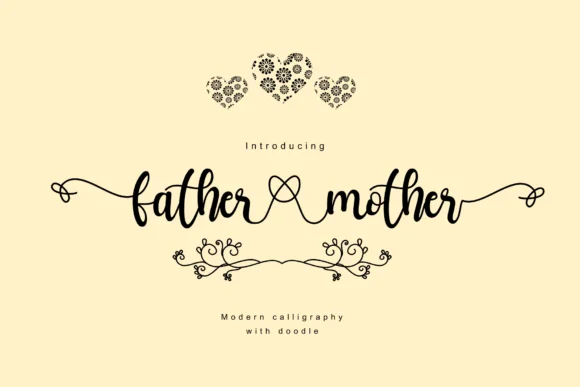 Father Mother Font by Bold Point โ Script Handwritten Font