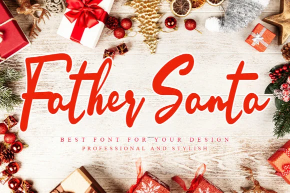 Father Santa Font by FL Space — Script Handwritten Font