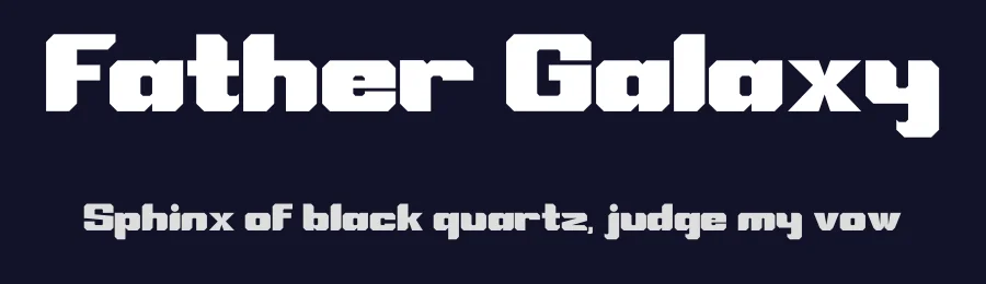 Father Galaxy by Siapgraph — Display Font — thumbnail 2