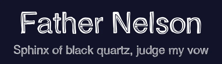 Father Nelson by Centric Studios — Decorative Font — thumbnail 2
