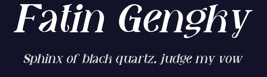 Fatin Gengky by StringLabs Creative Studio — Sans Serif Font — thumbnail 2