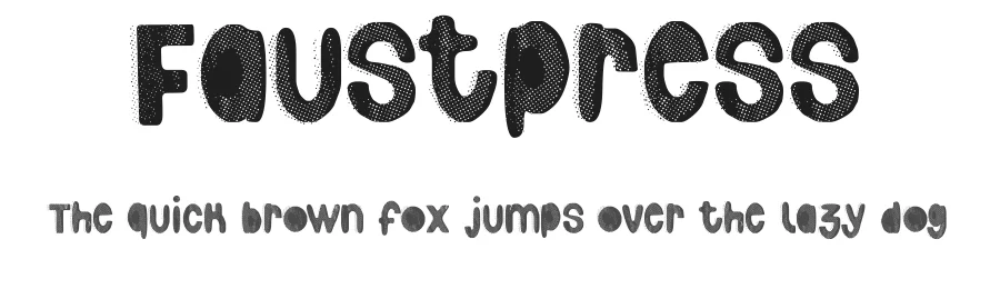 Faustpress by paintblack — Decorative Font