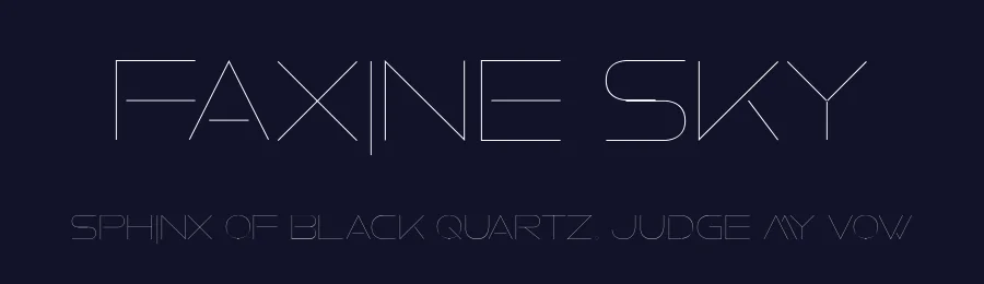 Faxine Sky by Fontmonger — Sans Serif Font — thumbnail 2