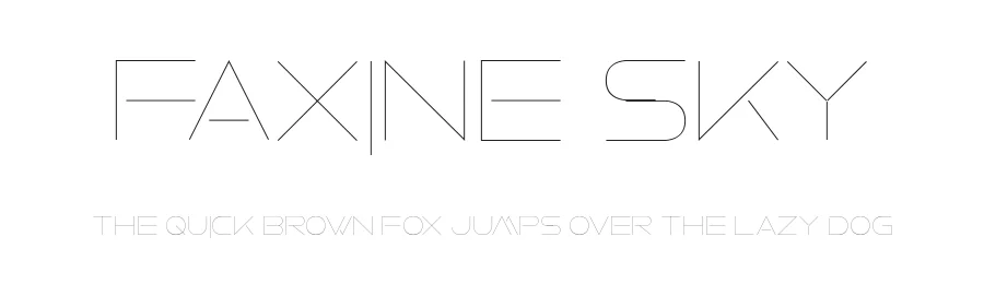 Faxine Sky by Fontmonger — Sans Serif Font
