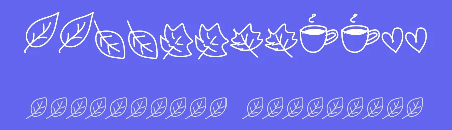 FB Autumn Doodles by Font Bundles — Dingbats Font — thumbnail 3