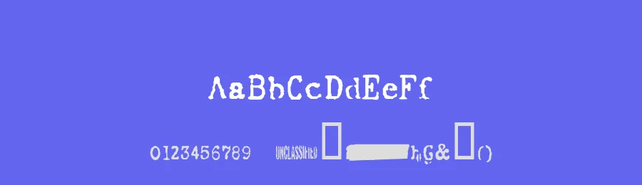 FBI Old Report by Cloutierfontes — Decorative Font — thumbnail 3