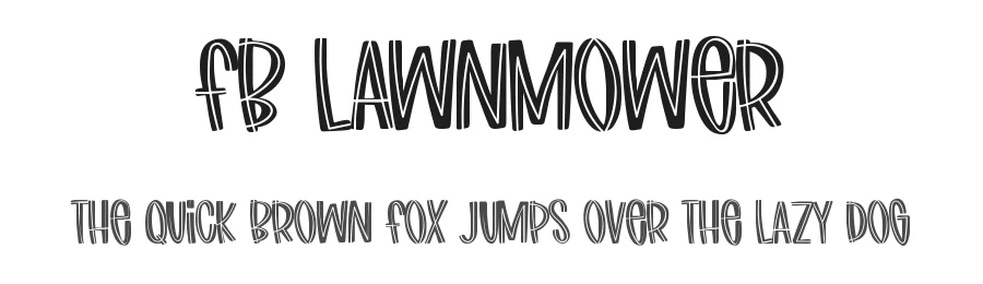 Fb Lawnmower by Font Bundles — Decorative Font