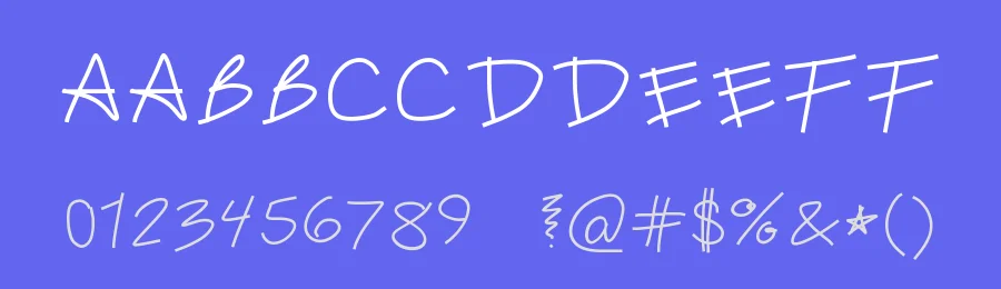 Fck me harder by Grizel Hernandez — Script Handwritten Font — thumbnail 3