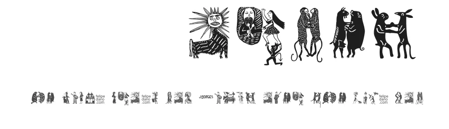 FD J Borges by FlipDarius — Dingbats Font