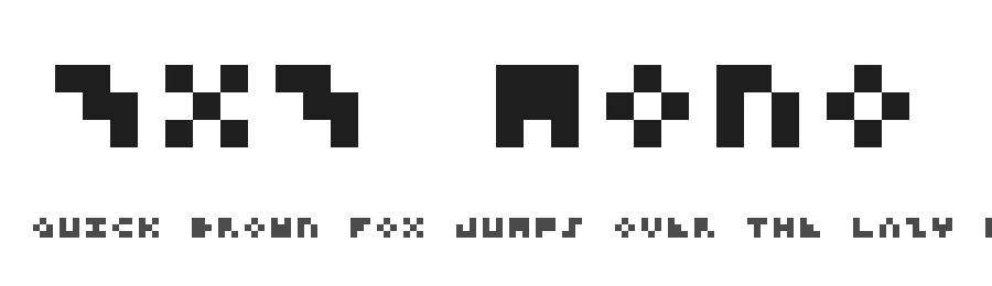 3×3 Mono by GGBotNet — Display Font