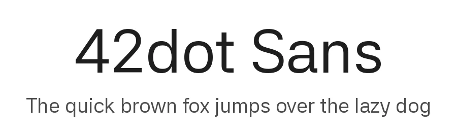 42dot Sans