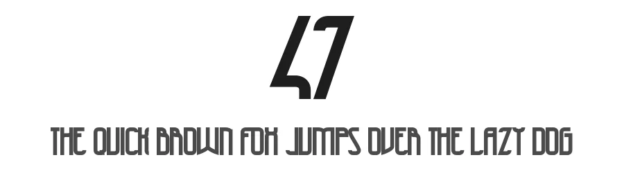 47 by Hendrick Rolandez — Display Font
